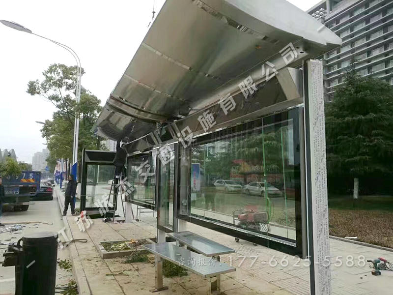 浙江紹興不銹鋼候車亭案例