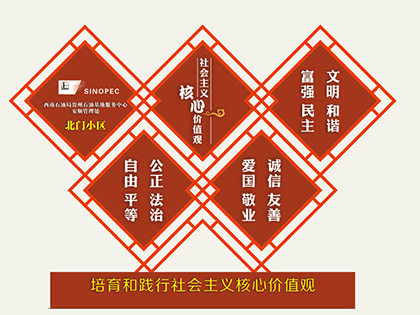 核心價值觀標(biāo)牌報價效果圖片